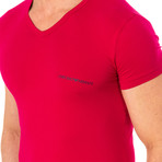 Emporio Armani T-shirt // Dark Pink (L)