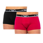 Pack of 2 Boxers // Red + Black (L)