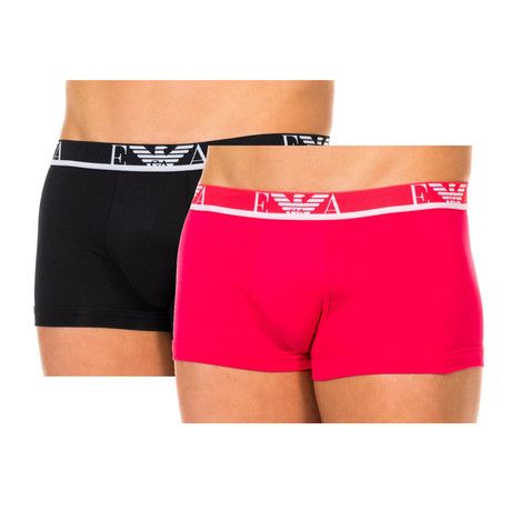 Pack of 2 Boxers // Black + Fuchsia (XS)