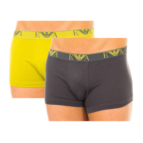 Pack of 2 Retro Boxers // Pistacho + Anthracite (XS)