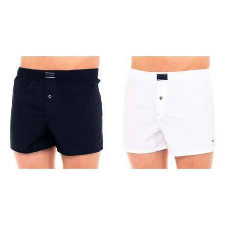 Tommy Hilfiger // Pack of 2 Boxers // Blue Marine + White (S)