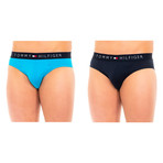 Tommy Hilfiger // Pack of 2 Underwear // Blue + Dark Navy (S)