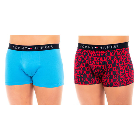 Tommy Hilfiger // Pack of 2 Boxers // Blue + Red + Black (S)