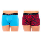 Tommy Hilfiger // Pack of 2 Boxers // Blue + Red + Black (L)