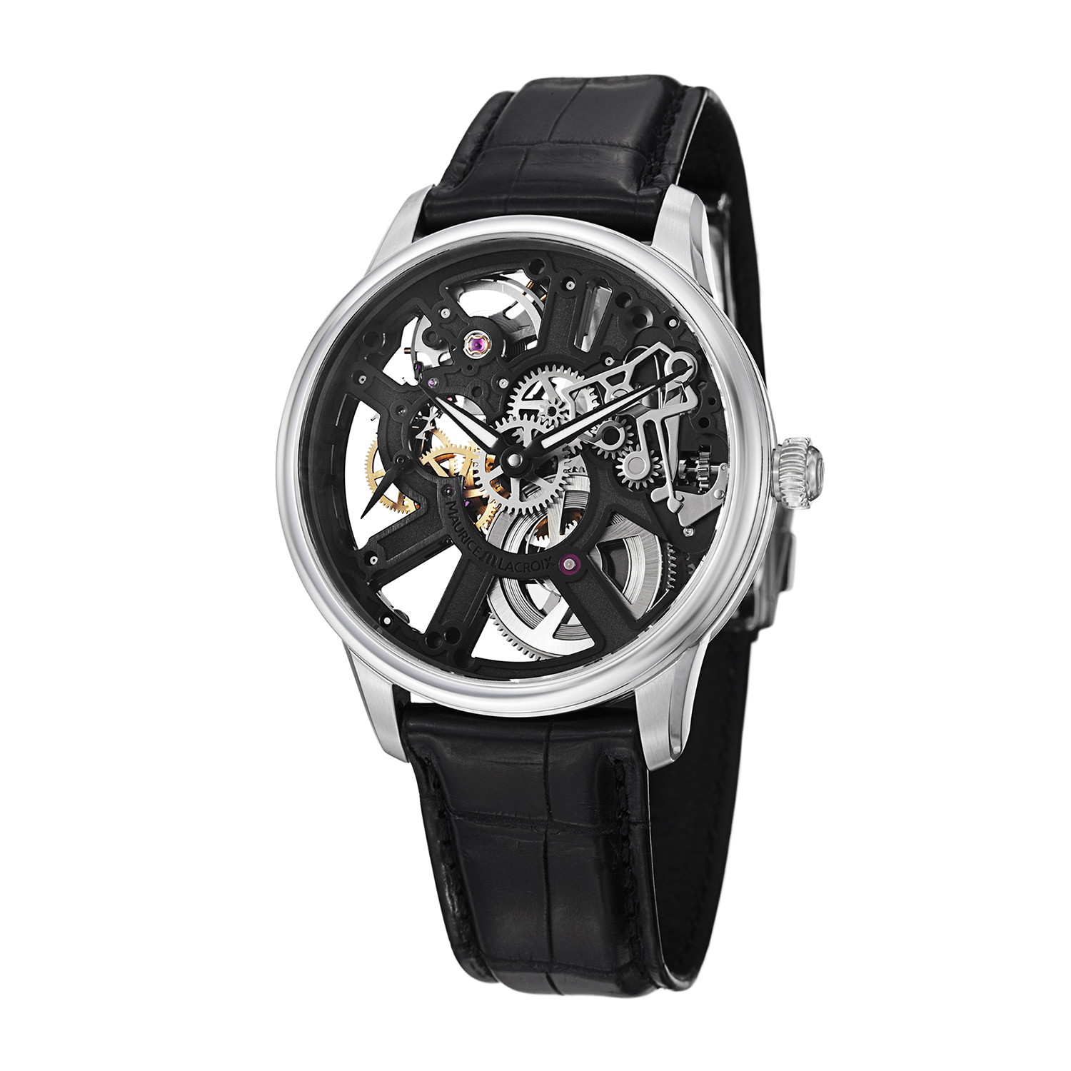Maurice Lacroix Masterpiece Skeleton Automatic // MP7228-SS001-000 ...