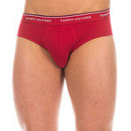 Tommy Hilfiger // Pack of 3 Underwear // Blue + Red + Light Blue (L)