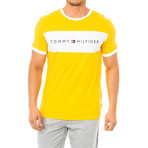 Tommy Hilfiger Logo T-Shirt // Yellow + White (L)