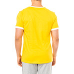 Tommy Hilfiger Logo T-Shirt // Yellow + White (L)