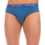 Tommy Hilfiger // Pack of 3 Underwear // Blue + Red + Light Blue (L)