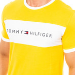 Tommy Hilfiger Logo T-Shirt // Yellow + White (L)