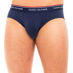 Tommy Hilfiger // Pack of 3 Underwear // Black + Blue + Red (L)