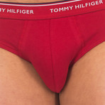 Tommy Hilfiger // Pack of 3 Underwear // Blue + Red + Light Blue (L)