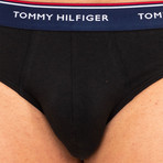 Tommy Hilfiger // Pack of 3 Underwear // Black + Blue + Red (L)