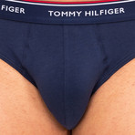 Tommy Hilfiger // Pack of 3 Underwear // Black + Blue + Red (L)