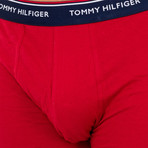 Tommy Hilfiger // Pack of 3 Briefs // Red + Blue + Green (S)