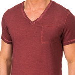 Tommy Hilfiger V-Neck Shirt // Bordeaux (S)