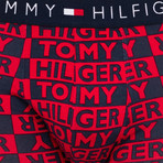 Tommy Hilfiger // Pack of 2 Boxers // Blue + Red + Black (L)