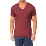 Tommy Hilfiger V-Neck Shirt // Bordeaux (S)