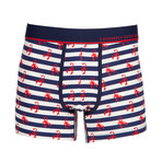 Striped Scorpions // Navy + White + Red (XL)