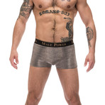 Viper Pouch Brief Short // Gold + Black (M)