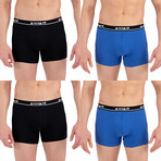 4 Pack Boxer Brief // Black + Blue (M)