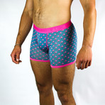 Bamboo Boxers // Flamingos + Pink Band (Small: 28-31" Waist)