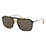 Prada // Men's PR06VS-NAI5S2 Sunglasses // Black + Medium Havana + Brown
