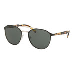 Women's PR62TS-5243O1 Sunglasses // Matte Black + Silver + Havana