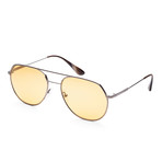 Men's PR55US-5AV0B757 Fashion Sunglasses // Gunmetal + Orange