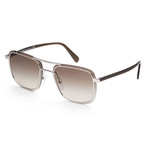 Men's PR59US-1BC4K159 Fashion Sunglasses // Silver + Brown