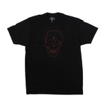 VLONE x NEIGHBORHOOD Skull T-Shirt // Black + Red (L)