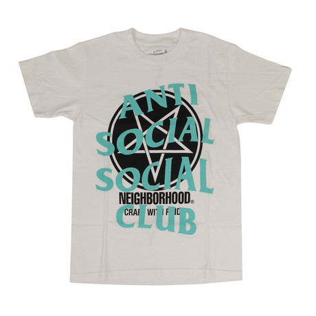 ANTI SOCIAL SOCIAL CLUB X NEIGHBORHOOD Filth Fury T-Shirt // White