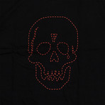 VLONE x NEIGHBORHOOD Skull T-Shirt // Black + Red (L)