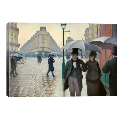Paris Street: A Rainy Day // Gustave Caillebotte (40"W x 26"H x 1.5"D)