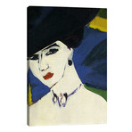 Female Nude with a Black Hat // Ernst Ludwig Kirchner (26"W x 40"H x 1.5"D)