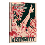 Moulin Rouge Mistinguett Advertisement, 1925 // Rougemont (26"W x 40"H x 1.5"D)
