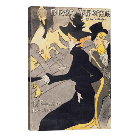Poster advertising 'Le Divan Japonais', 1892 // Henri de Toulouse-Lautrec (26"W x 40"H x 1.5"D)