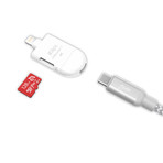 iKlips miReader C // 2-in-1 Lightning / USB-C microSD Card Reader