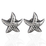 Starfish Earrings // Silver