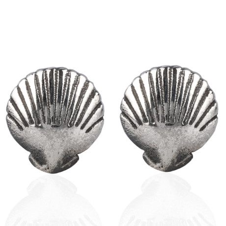 Shell Earrings // Silver