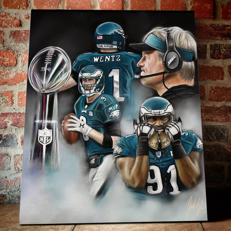 Super Bowl LII // The Underdogs // Canvas (20"W x 16"H x 1.5"D)