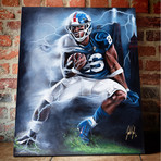 Saquon // Born To Run // Canvas (20"W x 16"H x 1.5"D)