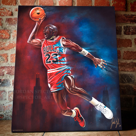 Michael Jordan // Goat Legacy // Canvas (16"H x 20"W x 1.5"D)