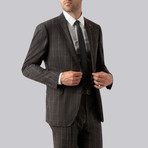 Westbury Suit // Brown Windowpane (US: 44R)