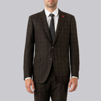 Westbury Suit // Beige Windowpane (US: 44R)