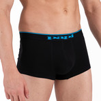 3 Pack Brazilian Trunks // Black + Blue + Turquoise (XL)
