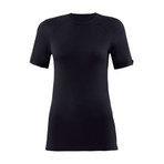 Crewneck Short Sleeve Unisex Thermal T-Shirt // Black (S)