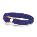 Sharp Simon // Bordeaux + Cobalt // Gold Clasp (M)