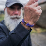 Sharp Simon // Bordeaux + Cobalt // Gold Clasp (M)