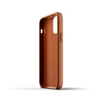 Full Leather Wallet Case // iPhone 12 Mini (Tan)
